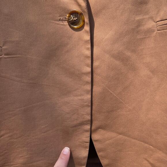 THE ANDAMANE Guia oversized single breasted blazer Caramel Size 6 38 - Picture 7 of 13